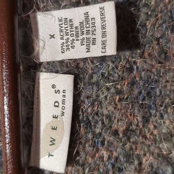 EUC Tweeds woman slouchy cardigan Size X - Picture 4 of 4